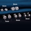 Cubic Zirconium Earrings Diamond Studs Sterling Silver Cubic Zirconia Earrings