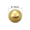 sourcing map Metric Precision Solid Brass Bearing Balls 15 mm