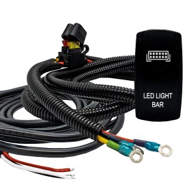 OZ-USA 10' Power Busbar Wire for LED Lightbar 3-Wire Harness Kit for Can-Am X3 Turbo RR