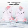 USB Hand Gloves Electric Cute Animal Shape Fingerless Cartoon USB