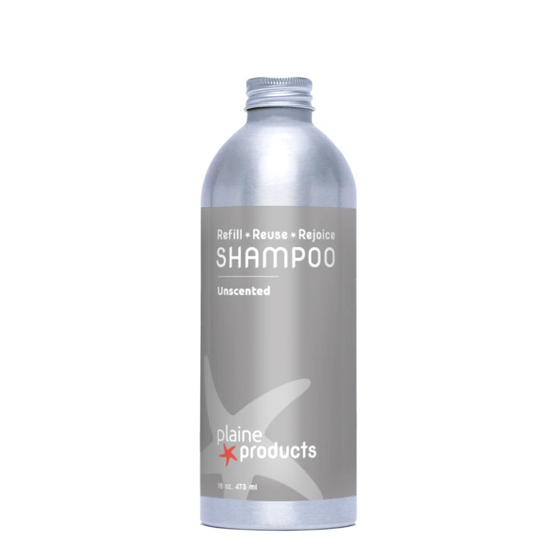 Plaine Products Eco-Friendly Shampoo - Unscented - Sulfate Free, 16oz