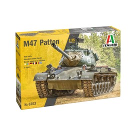 Italeri 6763 M-47 Patton, 1:35 Scale, Plastic Model Kit/Model Assembly