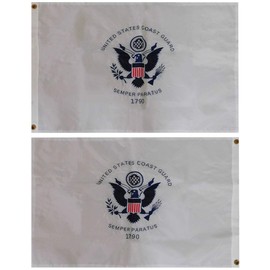 Trade Winds United States US Coast Guard USCG 2x3 2'x3' Premium Quality Heavy Duty Fade Resistant Double Sided Nylon 210D Embroidered Flag Banner Grommets