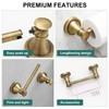 Hoimpro Wall Mounted Rustproof Toilet Tissue Paper Holder Bathroom Accessories