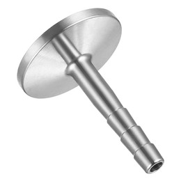 sourcing map Stainless Steel 304 KF16 Flange to 6mm Rubber Hose Barb Adapter for Vacuum