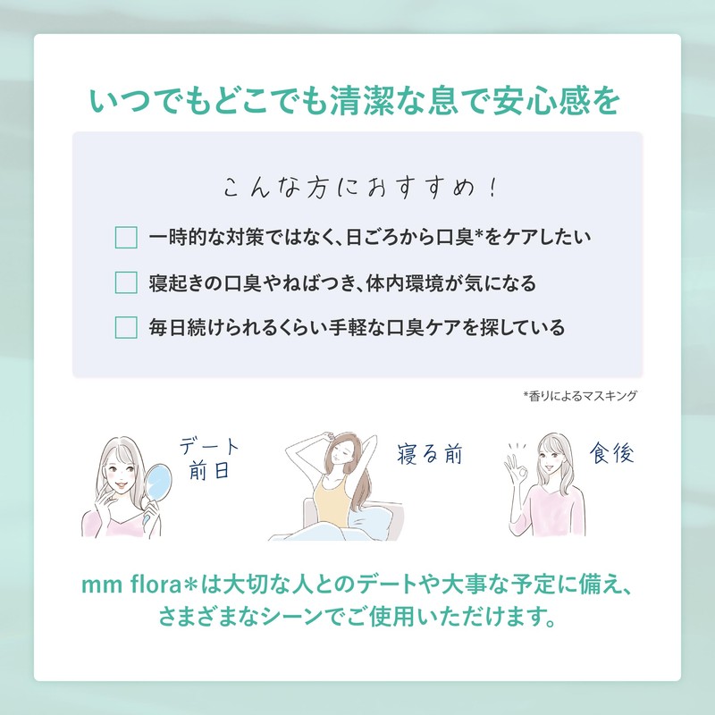 Talk about TV CM! (Official) mm flora Mint Flavor, Set