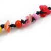 Avalaya Multicoloured Wood Bead and Sea Shell Nugget Black Cotton