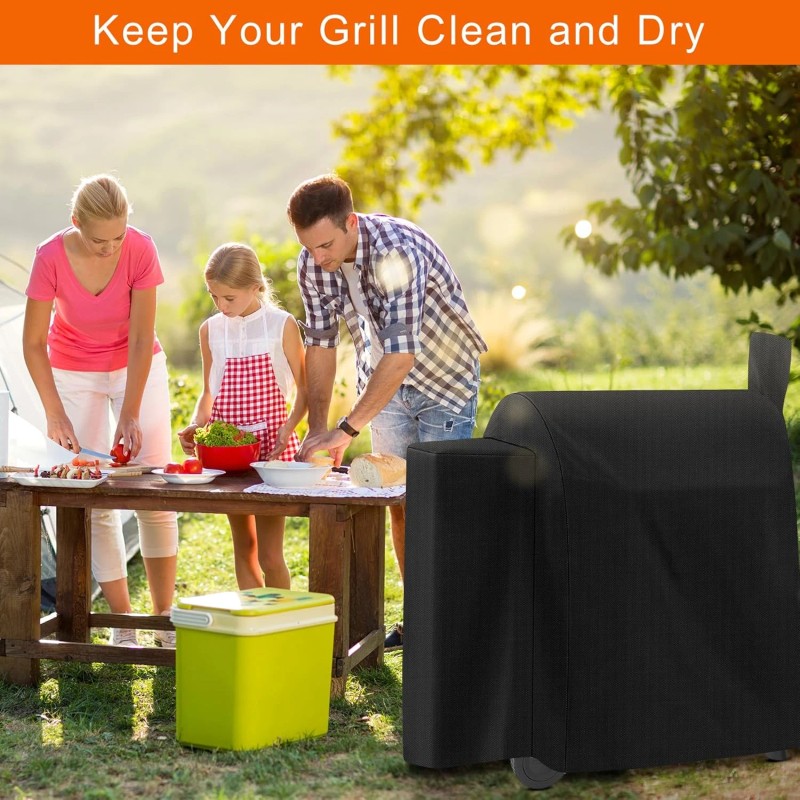 Bonnary Traeger Pro 22/575 Grill Cover – Full-Length, 600D Heavy