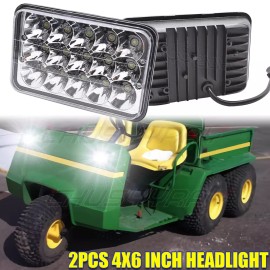 CHUSYYRAY Pair fit John Deere Gator 6X4 Utility Vehicle LED Headlight DRL Offroad Headlamp