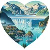 Valdez Alaska Souvenir Heart Design Vinyl Decal Sticker 4-Inch