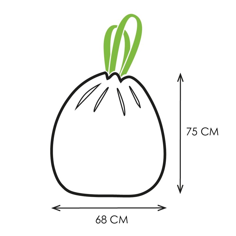 Alfapac CXV05010 50 Litre Plant Origin Bin Bag