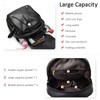 DIRRONA Women's Backpacks Casual Daypacks Anti-Theft Ladies Rucksack Waterproof PU