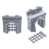 Dwarf Settlement Walls by Makers Anvil, 3D Printed Tabletop RPG