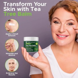 Tea Tree OWELL NATURALS Tea Tree Balm Oil with Vitamin E for Itchy, Dry, Flaky and Cracke
