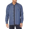 Lacoste Men's Regular Fit Organic Cotton Denim Shirt, Rinse, Medium