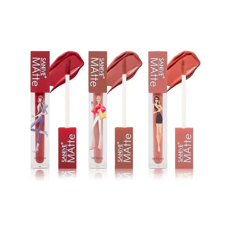 Set 8 Labiales Mate Líquidos Color Elegante Intenso Profundo