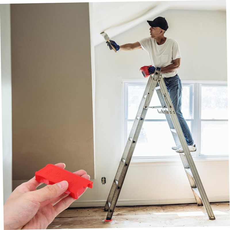 iplusmile Ladder Cover End Cap Covers Red Aluminum Ladder Pad