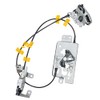 Rear Door Lock Latch & Cable - Left Driver Side - Replacement for 2004-2008 Ford F150 Extended Cab Pickup, Upper and Lower Locking Latches Assembly Replaces# 8L3Z-18264A01-B 6l3Z-18264A01-B