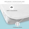 2 x fitted sheets made of 100% cotton with elastic
