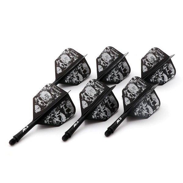 CUESOUL 6-piece Rost Integrated Dart Shaft and Flights, with Exclusive Pattern Design