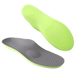 Comfort Orthopedic Insoles for Men and Women, Support Shock Absorption Cushioning Sports Thick Insoles, Breathable Shoe Inner Soles for Running Walking, Hiking, Working (Gray, 6/6.5UK)