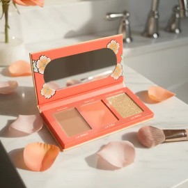 Cheek Palette / Viva Las Cheekas / Rubor E Iluminador Nude/bright/glitter