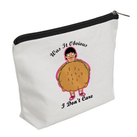 WZJHCL Gene Belcher Makeup Pouch Bob's Cosmetic Kit Bag Cartoon Storage Pouch Bag Is It Obvious I Don't Care (Gene Hamburger)