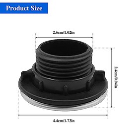 4 Piezas Tapa de fregadero de cocina de acero inoxidable, Sonku Fregadero Tapón del agujero del grifo Tapa del dispensador de jabón (1,1 a 1,5 pulgadas de diámetro)