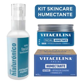 Skincare Facial Humectante Vitacilina + Ácido Hialurónico Todo Tipo De Piel Día/noche