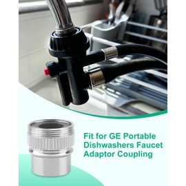 WD1X1447 Faucet Adapter Fit for GE Portable Dishwashers, Replace 270262 AP203841 2WD01X1447 WH41X0361 WH41X0393 WH41X361 WH41X393