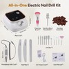 GJCrafts Electric Nail Cutter with 45,000 RPM - LCD Display,