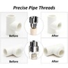 Saipor 2pcs Pipe Threading Tool with Extension, Integrated Internal &