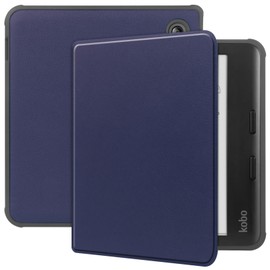 GEJEFA Case for Kobo Libra Colour 2024 7 inch (Model:N428), Lightweight PU Leather Flip Case Cover with Auto Wake/Sleep, Shockproof TPU Inner Shell Case for Kobo Libra Colour Tablet, Blue