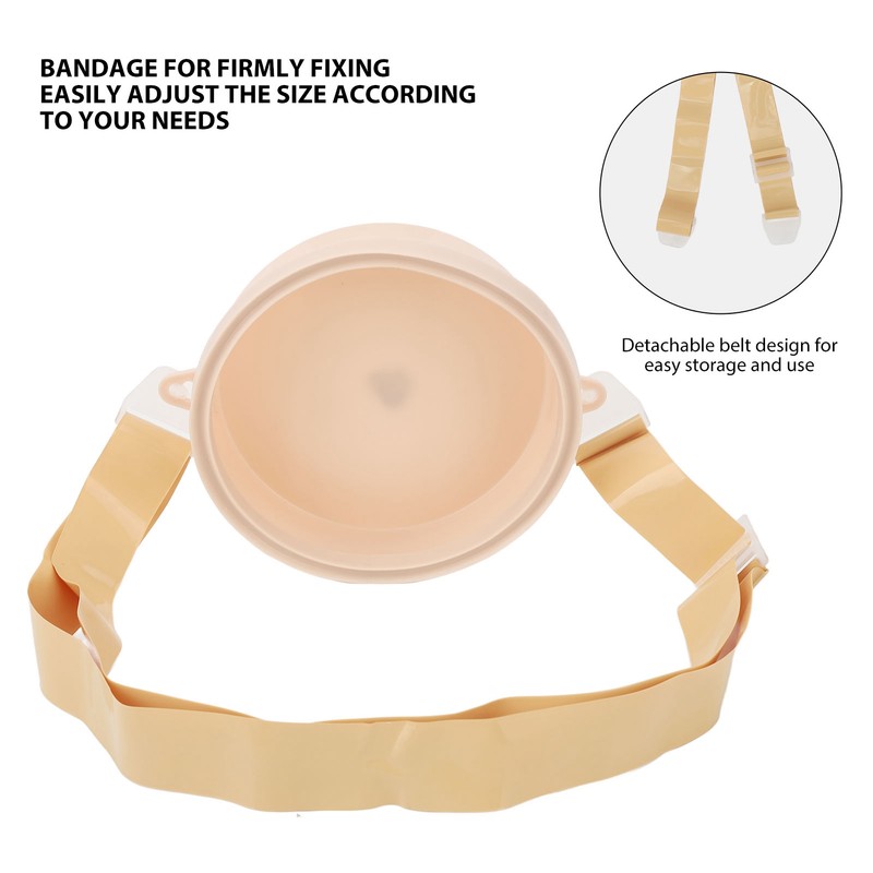 Stoma Ostomy Bath Cover Waterproof Adjust Belt Silicone Sealing Ring