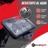 2 Faros Rectangulares con 8 Leds 32 Watts Luz Blanca