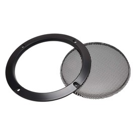 sourcing map Speaker Grille Cover 5 Inch 153 mm Mesh Decorative Circle Subwoofer Protection Black Pack of 4