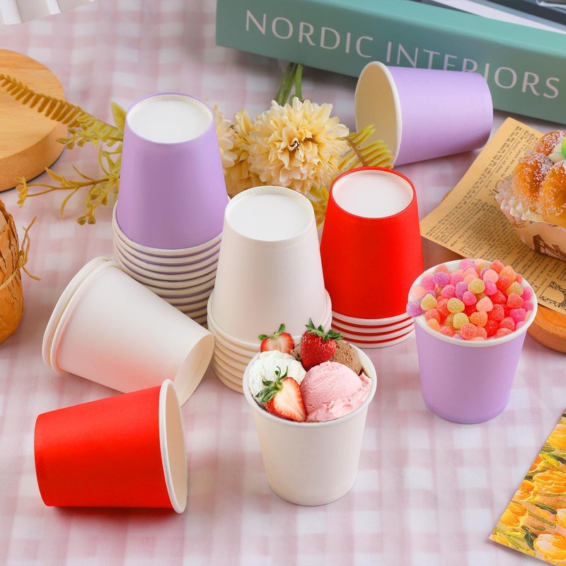 Mnuizu 50 Pack 3 Oz Bathroom Cups, Disposable Paper Cups,