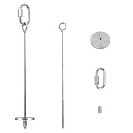 1pcs Hanging Bird Treat Skewer Parrot Fruit Feeder, 13 Inch Stainless Steel Bird Food Holder Parrot Fruit Food Skewer with Washer Nut Parakeet Treat Holder Feeder for Parrot Budgie Conure, LXLVOUEG