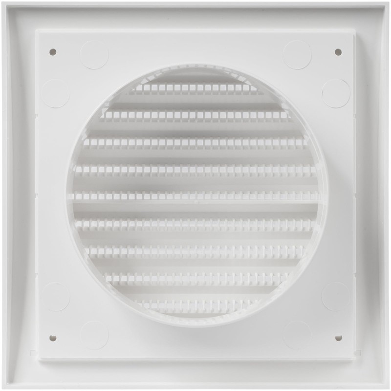 White Extractor Hood Vent 5 Inch / 125 mm with