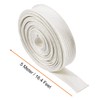 uxcell Insulation Braid Sleeving, 16.4Ft-16mm High TEMP Fiberglass Sleeve White