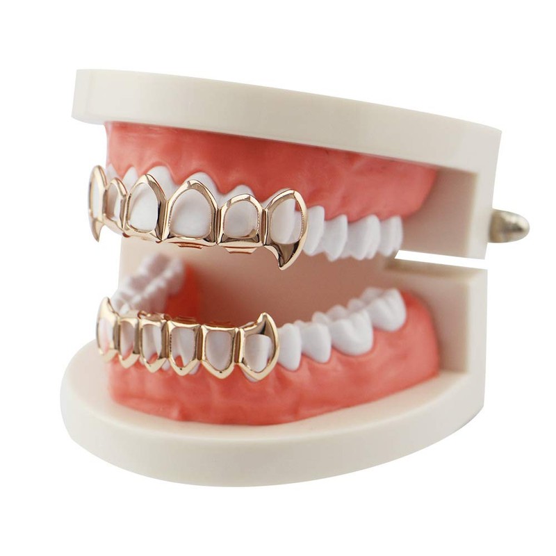 Open Face Grills 6 Teeth Grillz Top and Bottom Set