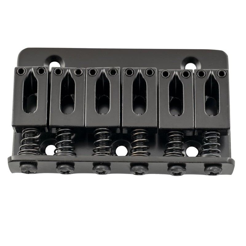 Musiclily 65mm Metal Fixed Hardtail Saddle Top Load Guitar Bridge