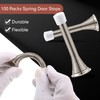 Newwiee 100 Pack Spring Door Stopper Bulk with Rubber Bumper