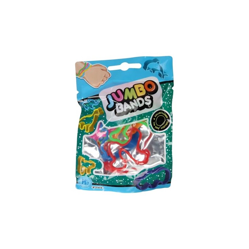 Jumbo Bands Jumbo Rubber Bracelet - Pack of 6 in