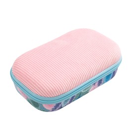 ZIPIT Corduroy Pencil Case for Girls | Large capacity case | School pencil case for girls and boys (Pink)