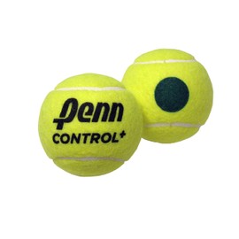 Penn Control Plus Tennis Balls - Youth Felt Green Dot Tennis Balls for Beginners, 1 Can 3 Balls