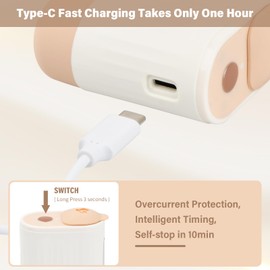 Focenat Hair Oil Applicator Bottle, Electric Scalp Massager, 2 in 1Scalp Oil Applicator, 3 Modes Head Massager Scalp, Scalp Massager for Hair Growth, Hair Scalp Massager for deep Massage