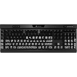 Skinit Decal Skin Compatible with K95 RGB Platinum Mechanical Gaming Keyboard - Skinit Originally Designed Elephant Print Sneakerhead Black Design