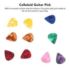 10 Uds Plumillas para Guitarra,Puntas de Guitarra de Geluloide