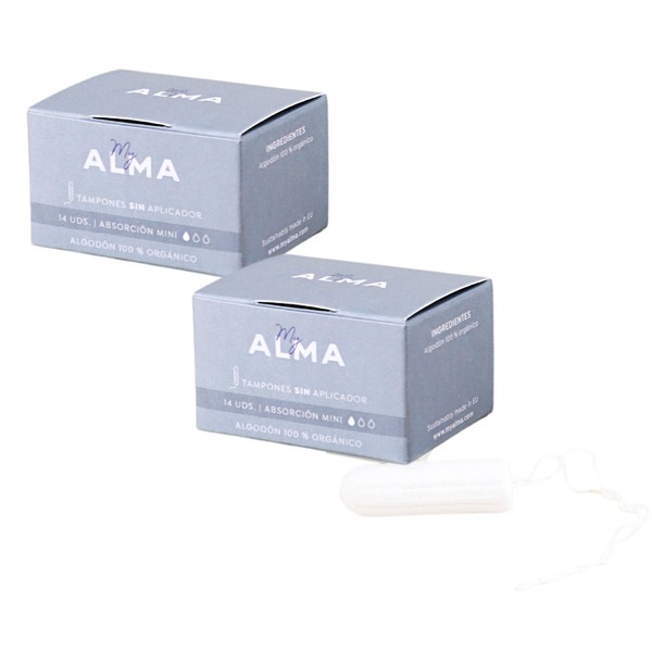 MyALMA Organic tampons without applicator mini